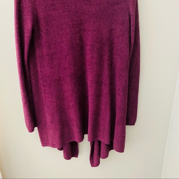 Barefoot Dreams Cozy Chic Lite Open Front Cardigan Purple Sz XXS/XS - Picture 10 of 14